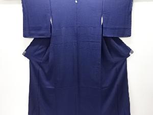 未使用品　織柄一つ紋色無地着物